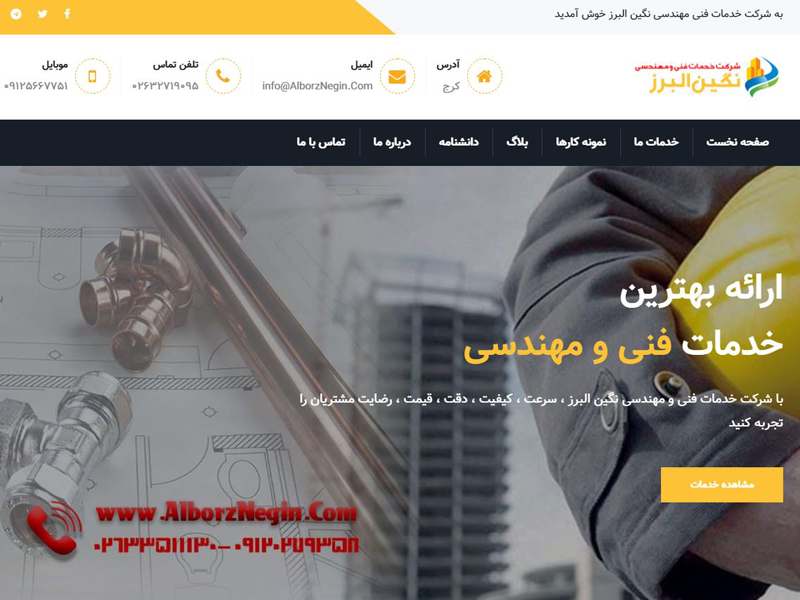 Negin Alborz service company website